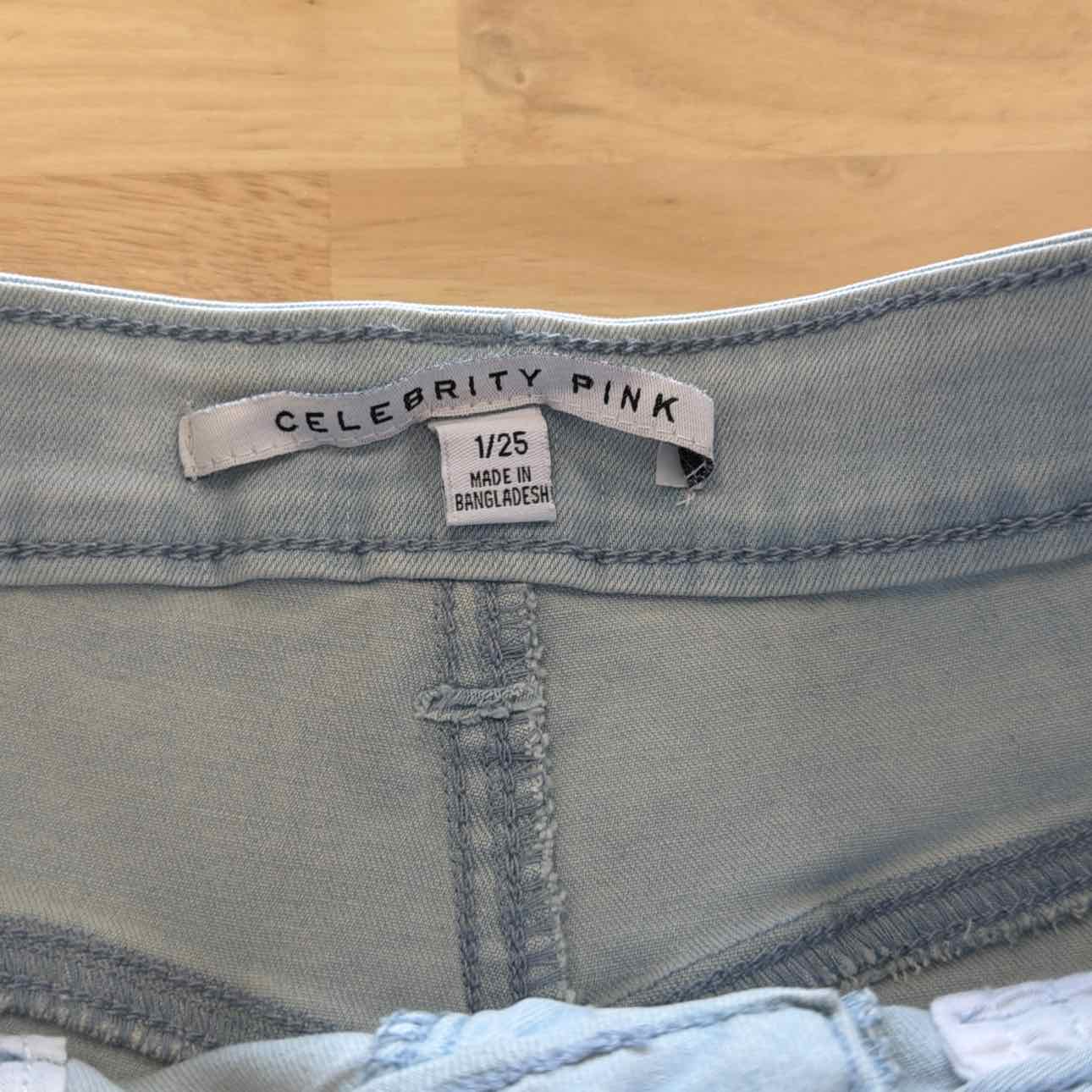 Celebrity pink Women Size 25 Blue New Shorts