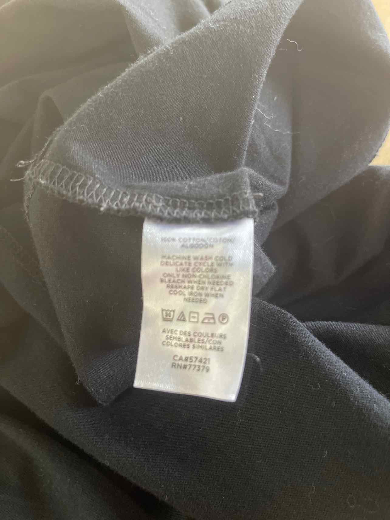 Ann Taylor Size XS Black Preloved T-Shirt SS