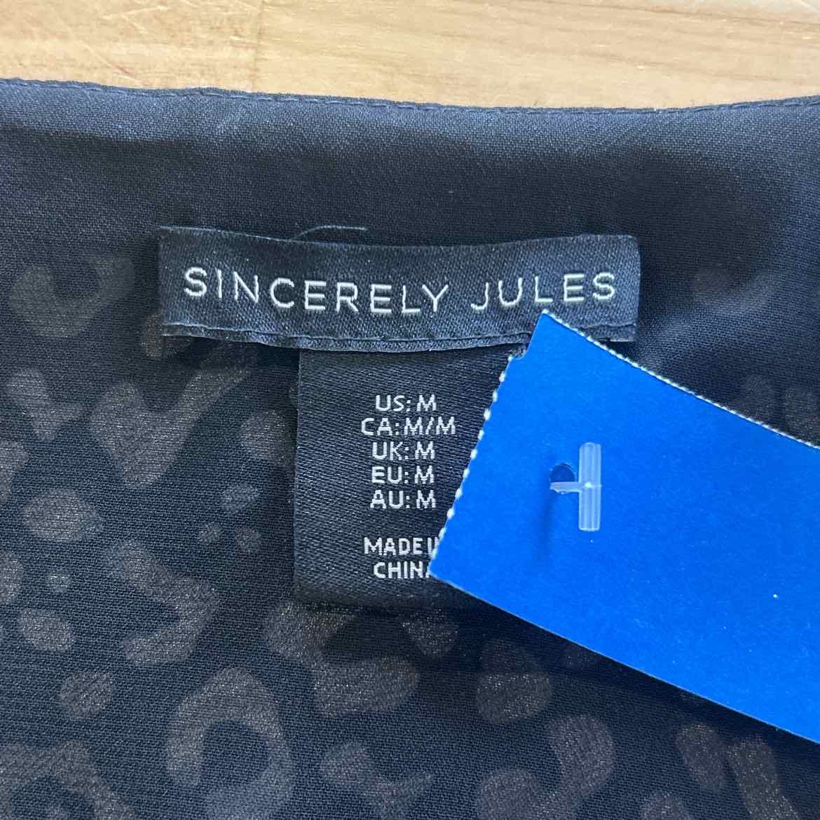 Sincerely Jules Size M Black Preloved Blouse LS
