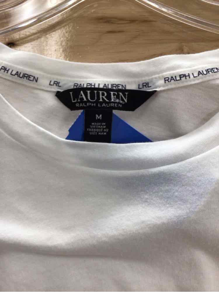 Ralph Lauren Size M White Preloved Blouse SS