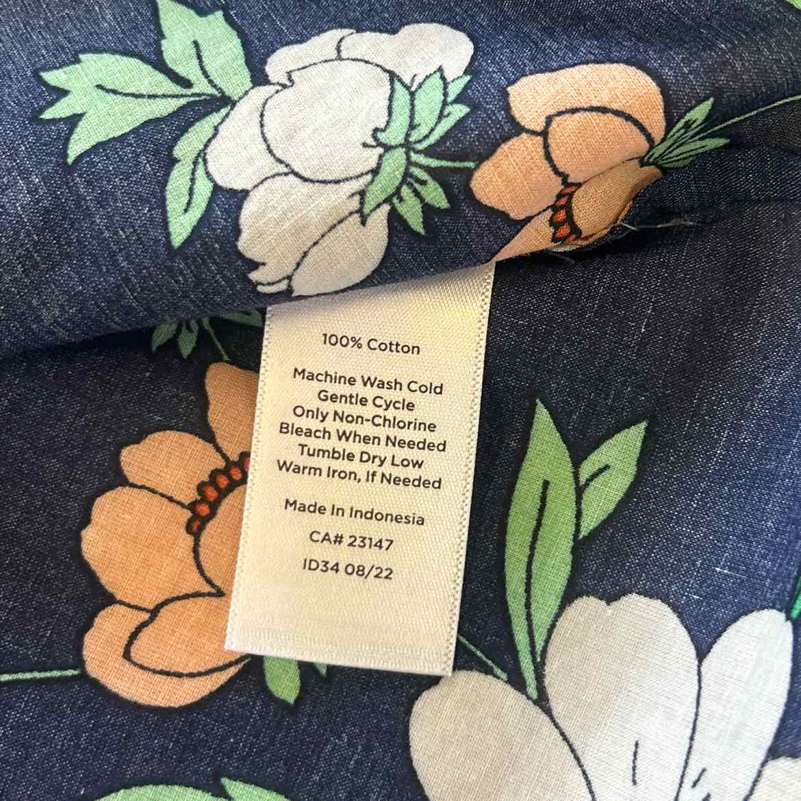 Talbots Size XLP Blue Preloved Button Down LS