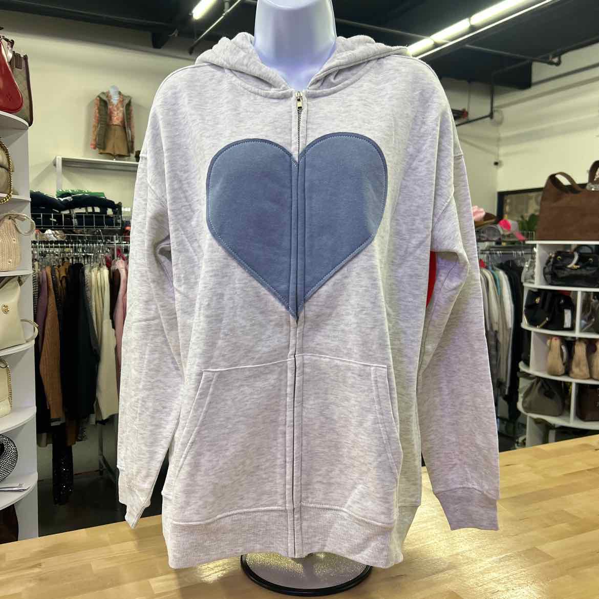 Ultra Flirt Juniors' Full-Zip Applique Boyfriend Hoodie