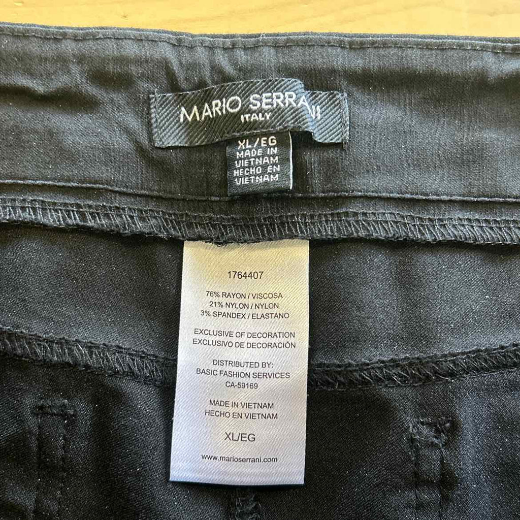 Mario Serrani Size XL Black Preloved Pants