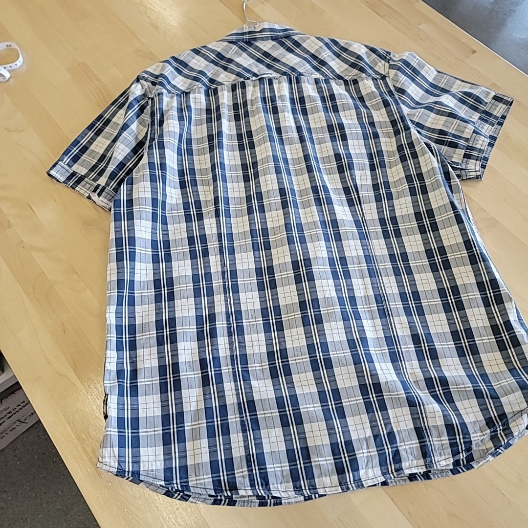 Buffalo Men's Size XL Blue MENS Button Down Shirt
