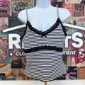 Just Polly Size L Black White New Tank