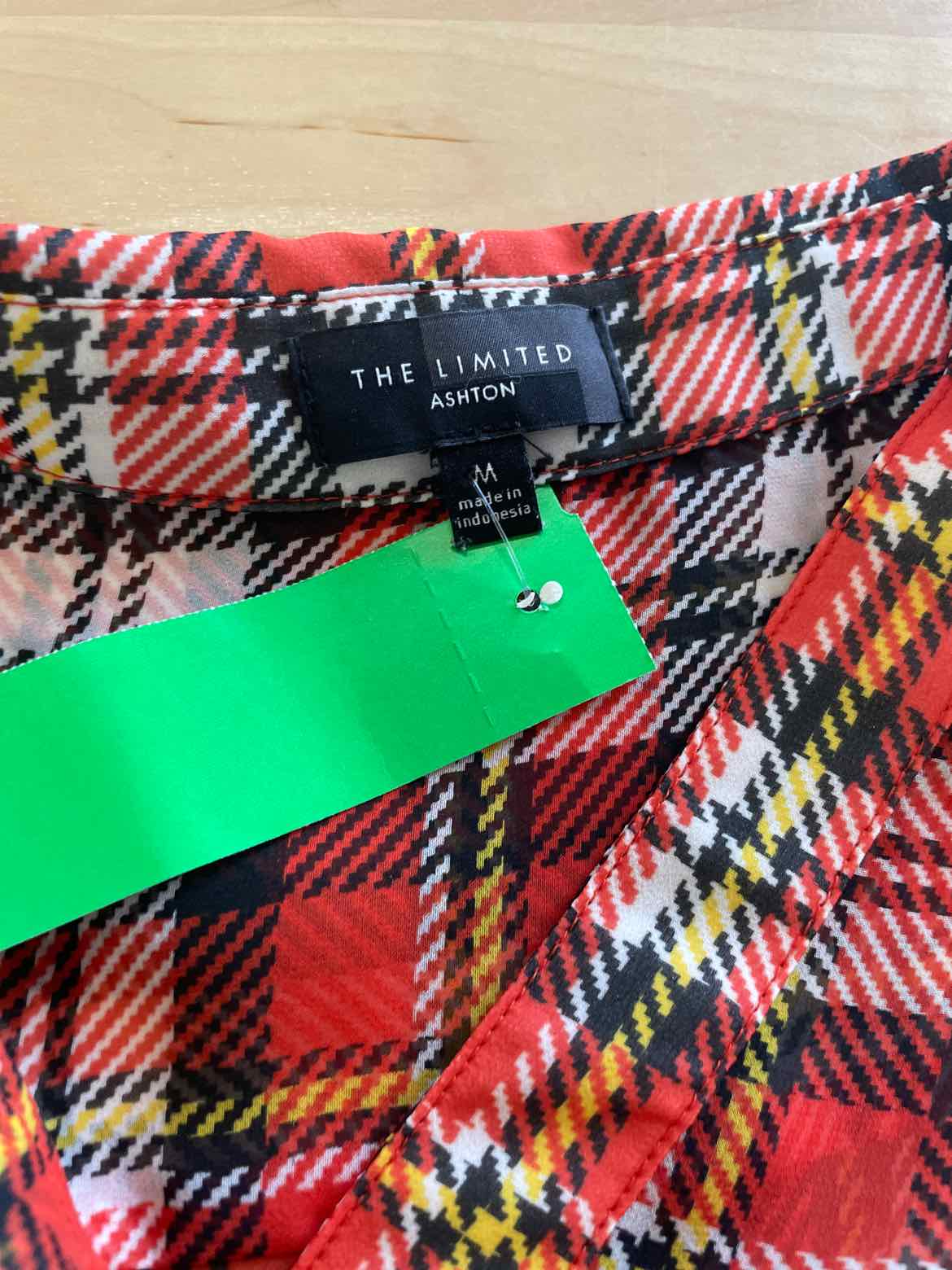 The Limited Size M Orange Button Down Shirt