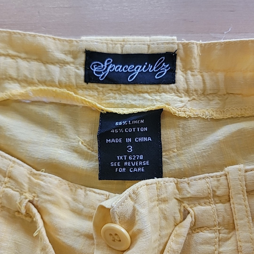 SpaceGirlz Size 3 Yellow Shorts