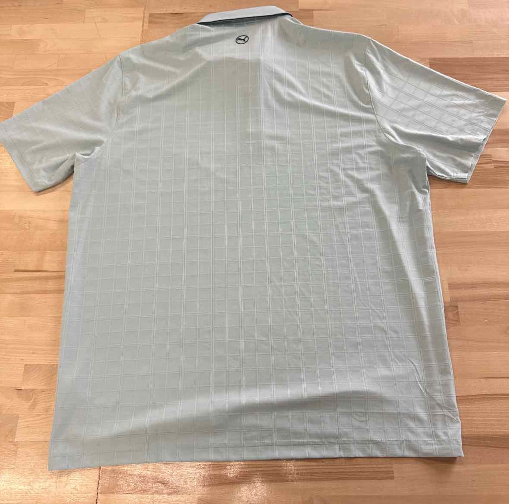 PUMA Men's Jacquard Check Golf Polo