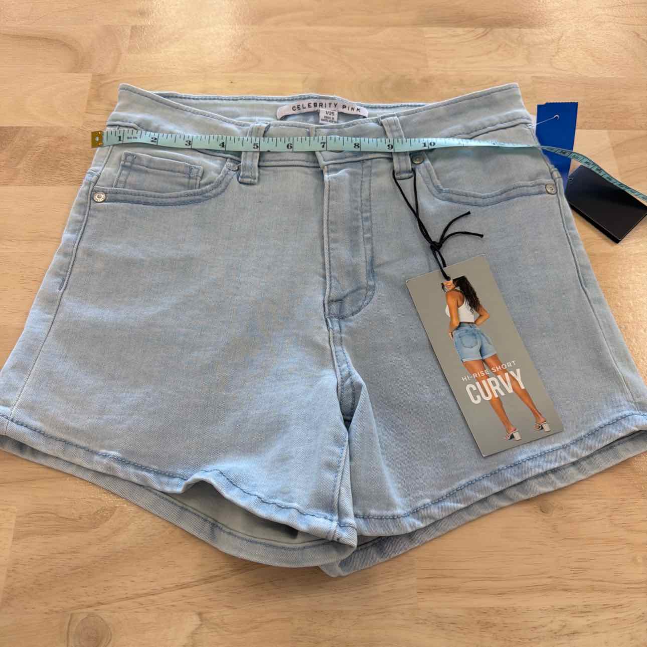 Celebrity pink Women Size 25 Blue New Shorts