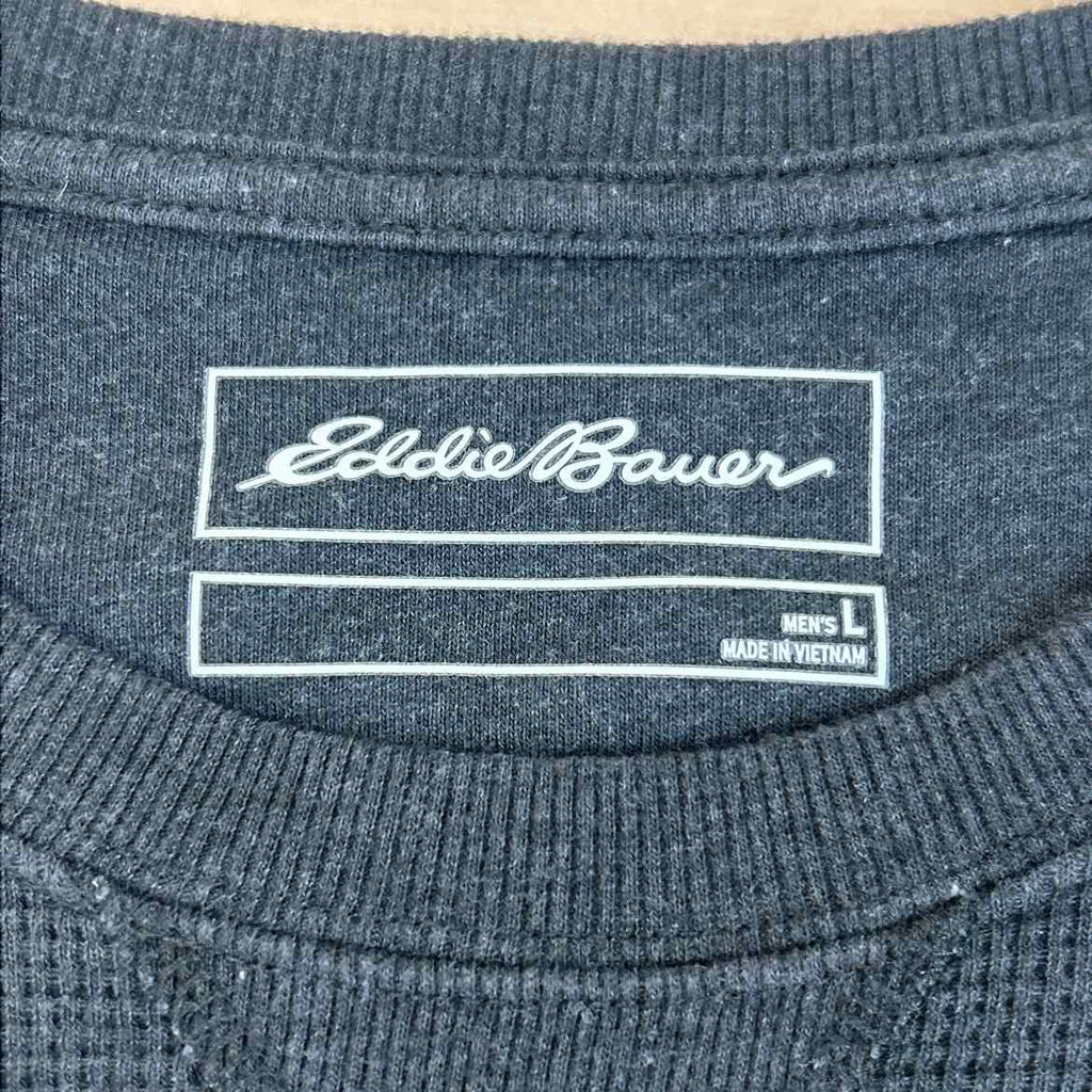 Eddie Bauer Size L Gray Preloved MENS Sweater