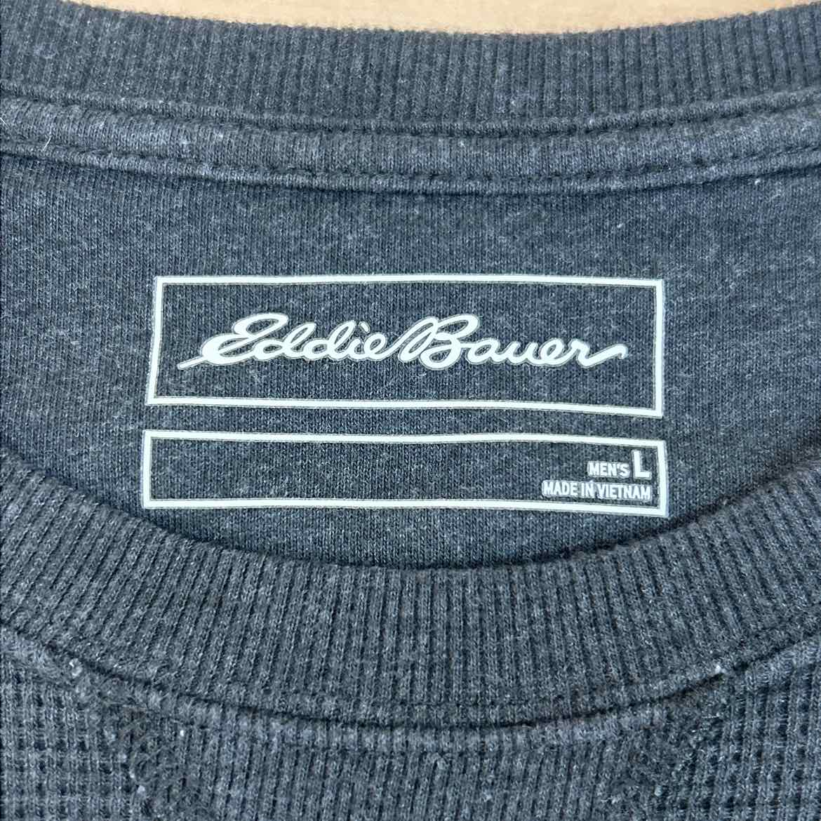 Eddie Bauer Size L Gray Preloved MENS Sweater