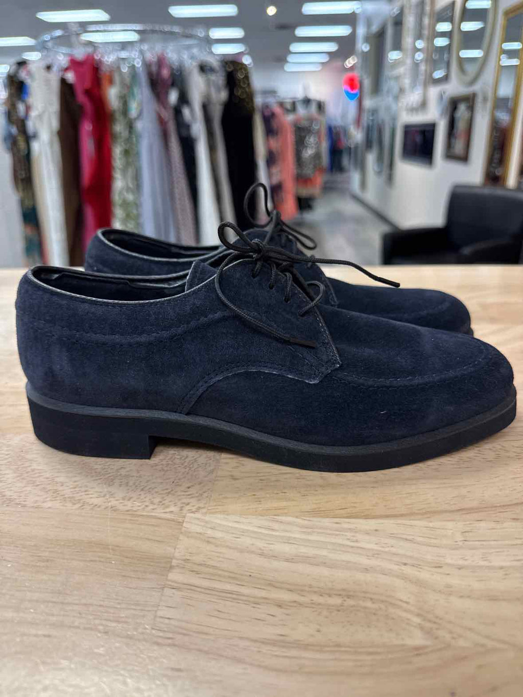 Hush Puppies Size 7.5 Blue Suede Shoes