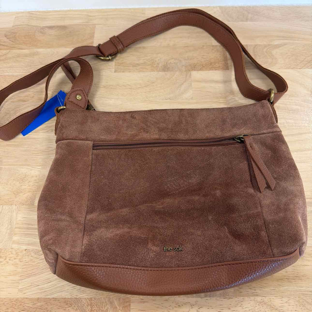 The Sak Brown Leather Preloved Handbag
