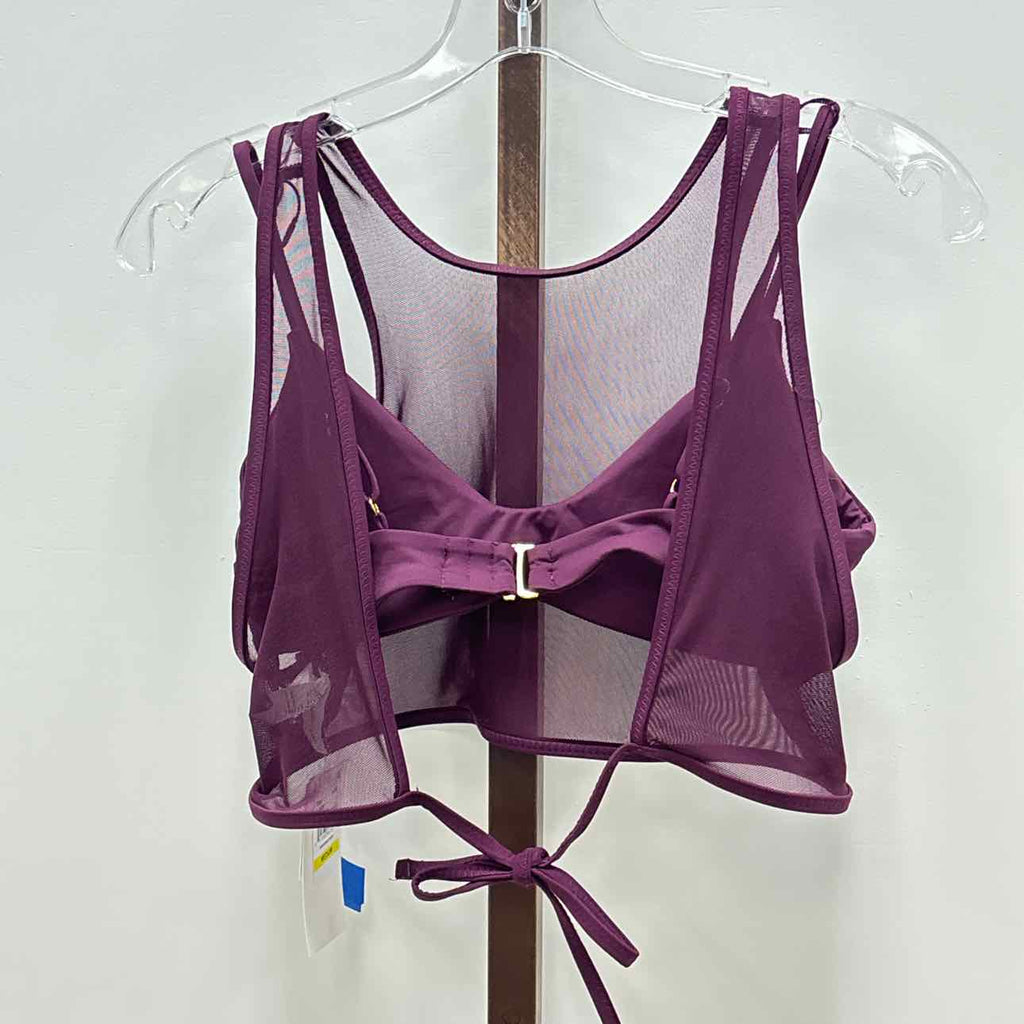 BECCA by Rebecca Virtue Womens Muse Layered Bralette L Purple