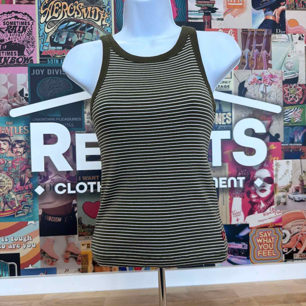 Levi's Size XS green white New Tank