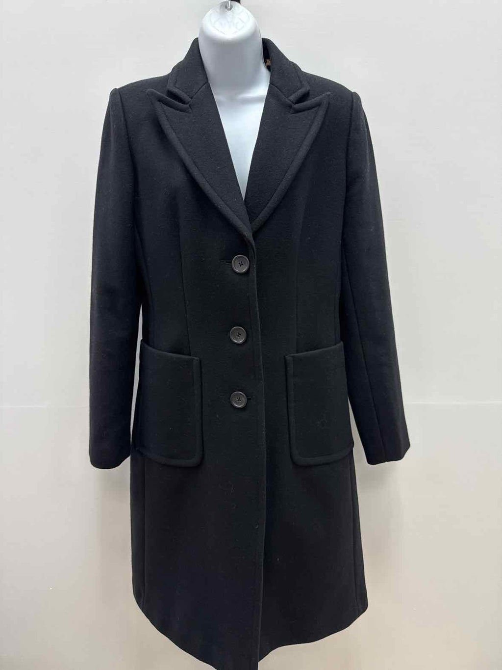 Banana Republic Size M Black Preloved Trenchcoat