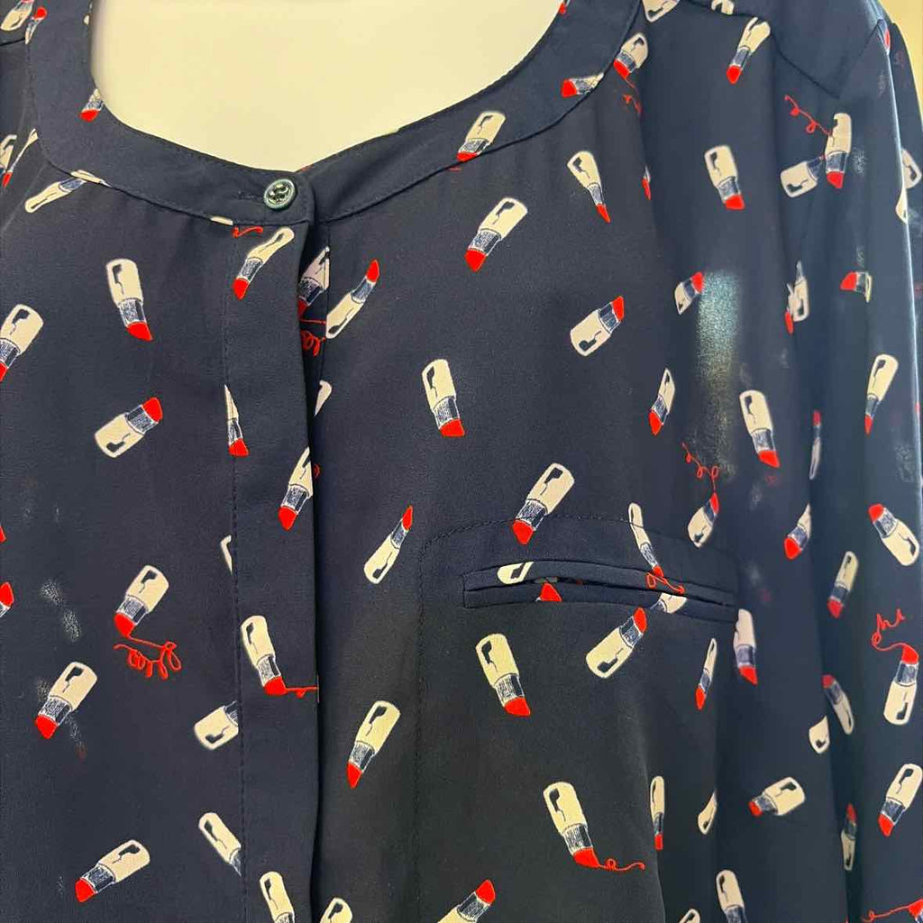 NYDJ Size 2X Blue Used Blouse