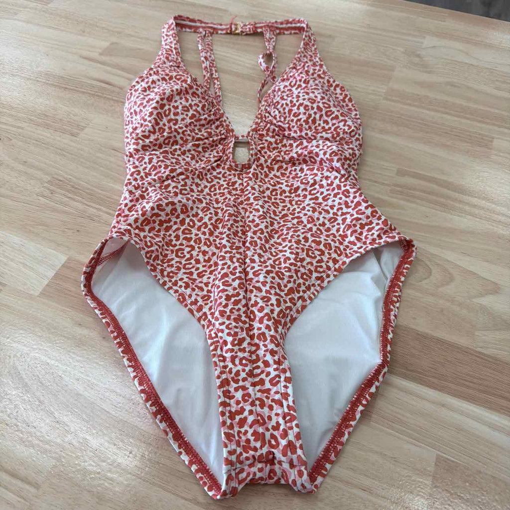 Vince Camuto Womens Keyhole One-Piece 6 Pink