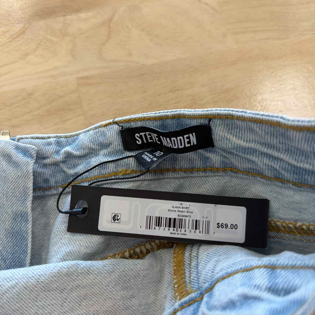 Steve Madden Size 10 Blue New Skirt