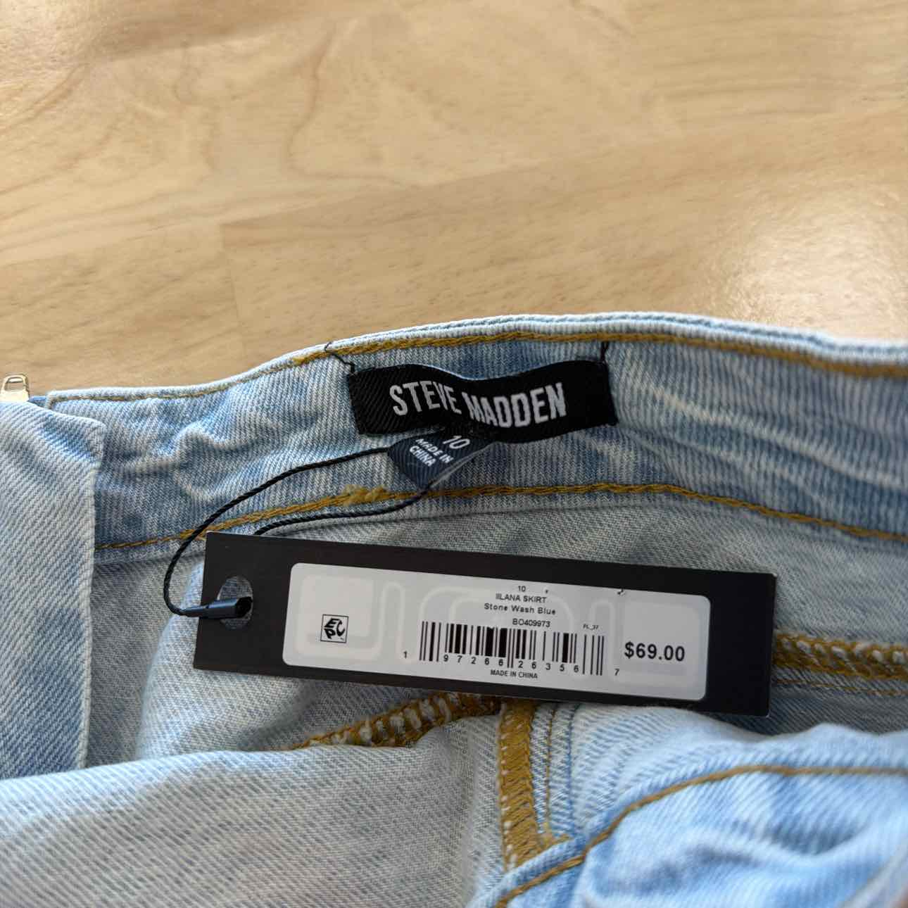 Steve Madden Size 10 Blue New Skirt