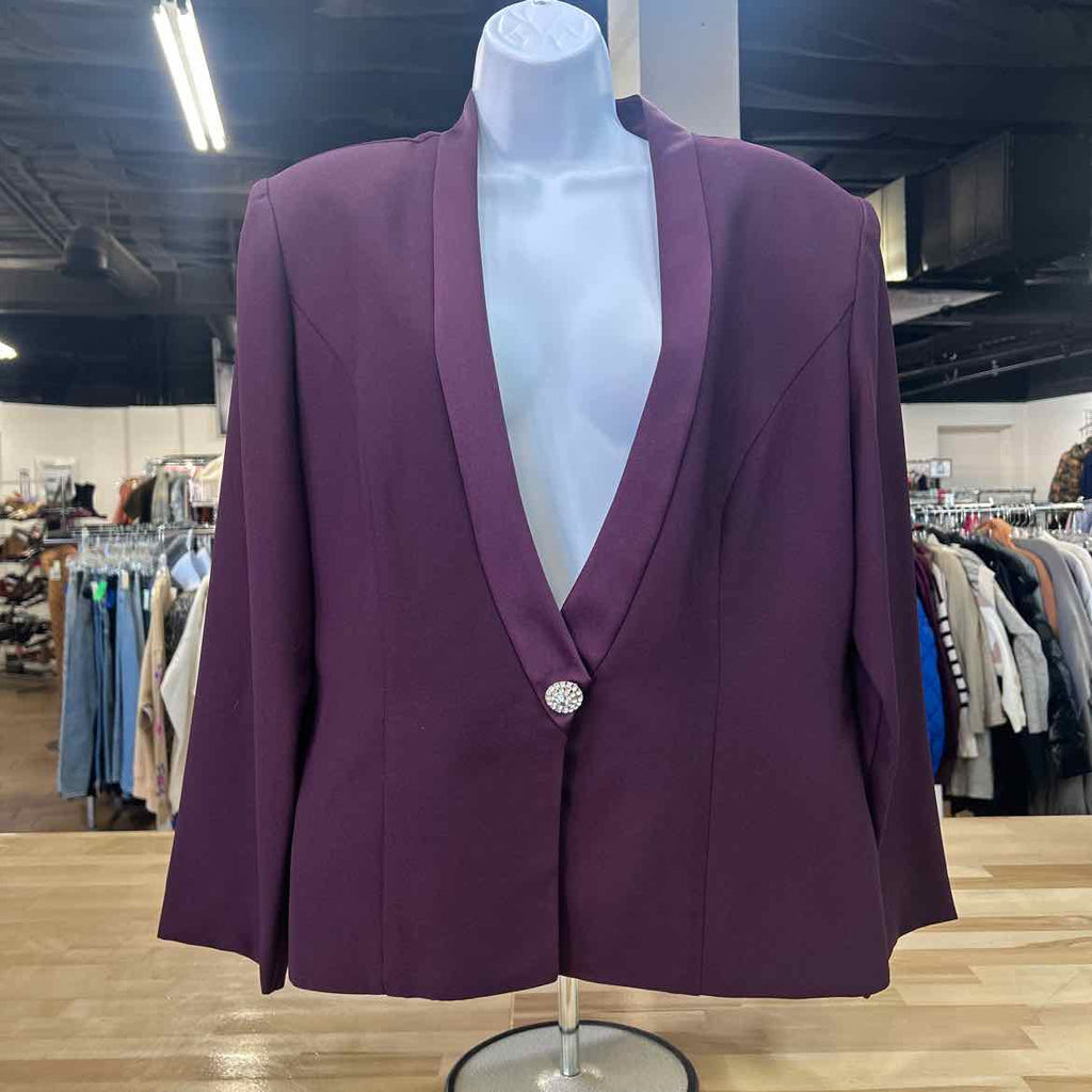 karen Miller Size 20 Purple Preloved 2 pc Dress Set