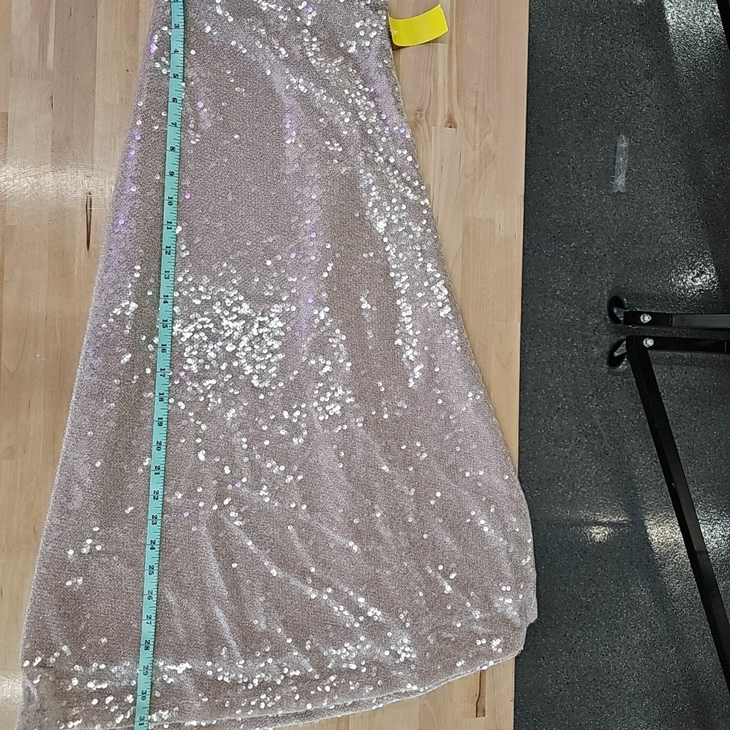 Vince Camuto Size L Gold Sequined Skirt