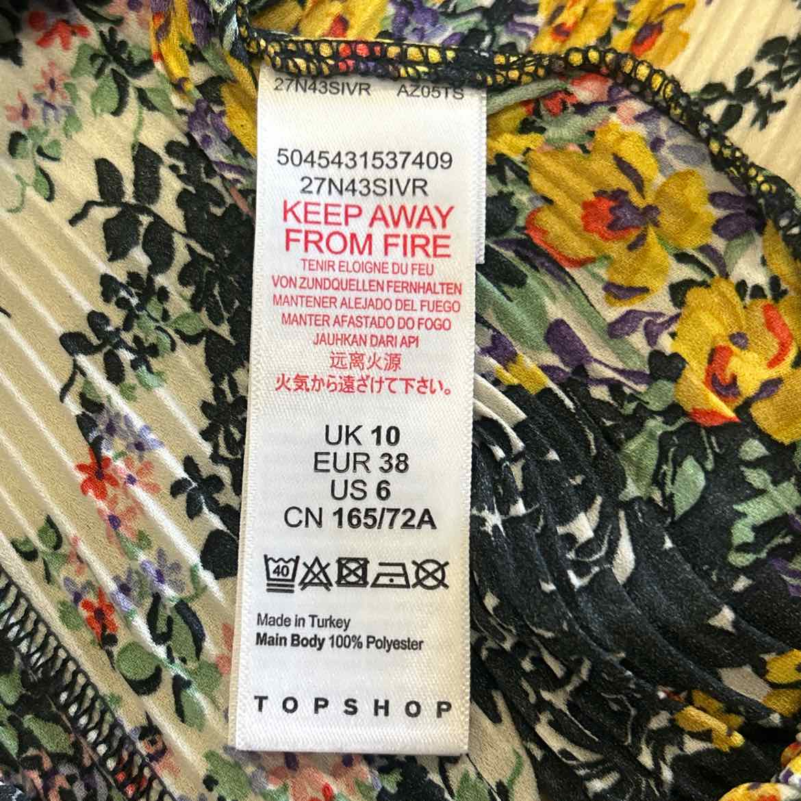 topshop Size 6 Multi-Color Preloved Skirt