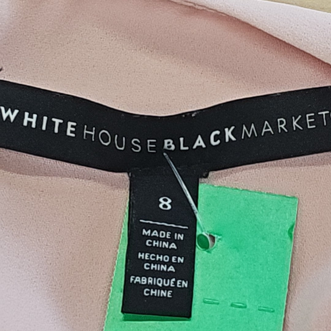 White House Black Market Size 8 Pink Blouse