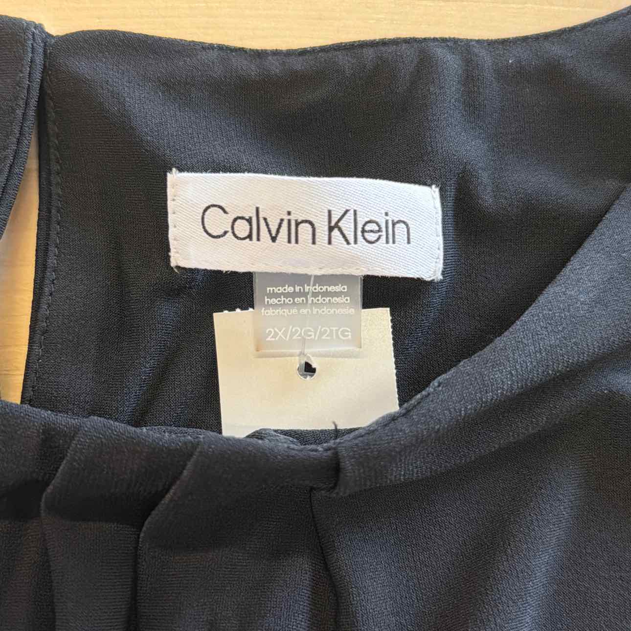Calvin Klein Size 2X Black New Sleeveless