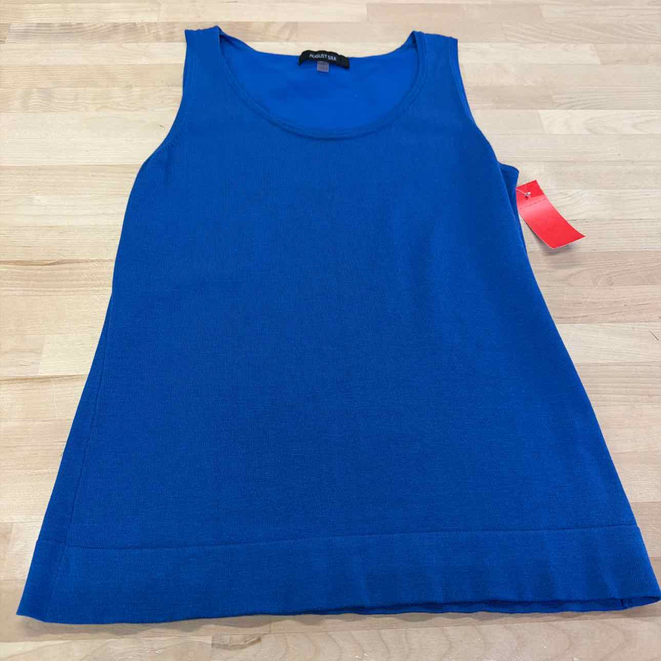 August Silk Size S Blue Preloved Tank