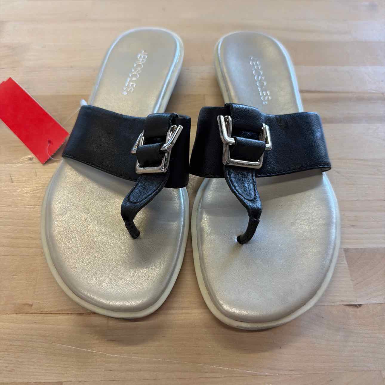 Aerosoles Size 7.5 Black Used Sandals