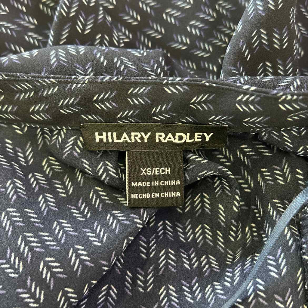 Hilary Radley Ladies' Long Sleeve Dress Navy Arrow