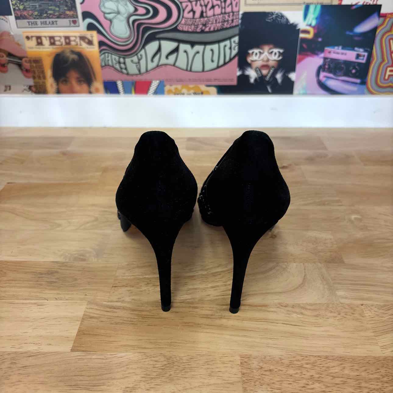 Donald J Pliner Size 8.5 Black Preloved Pumps