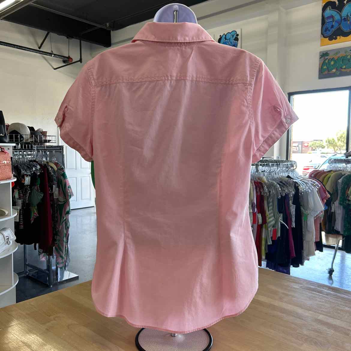 Tommy Hilfiger Size L Pink Preloved Button Down SS