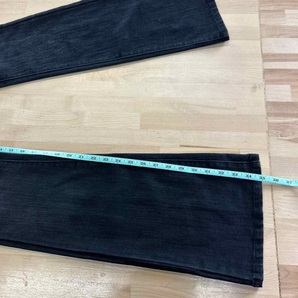 White House Black Market Size 0 Black Denim Preloved Jeans