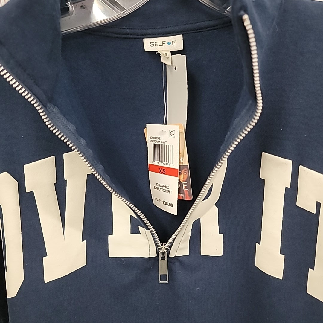 Self Esteem Size XS Navy New Sweater