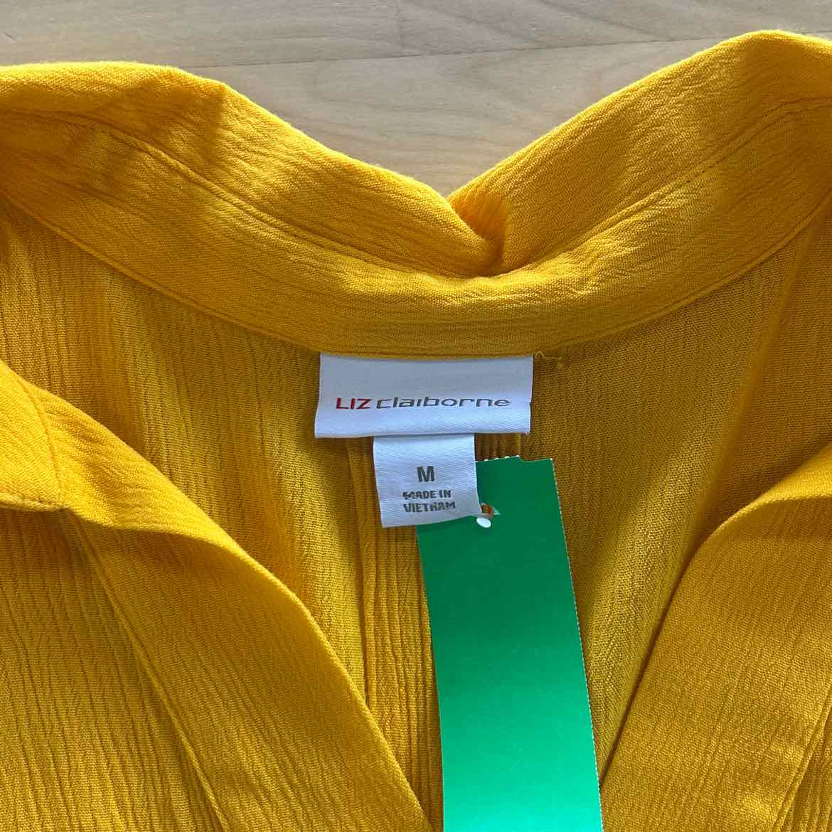 Liz Claiborne Size M Yellow Preloved Blouse SS