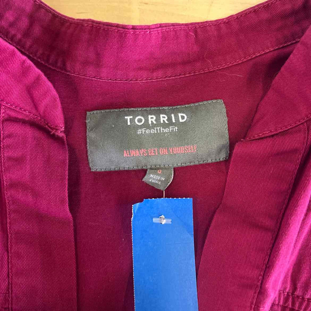 Torrid Size L Purple Preloved Jacket