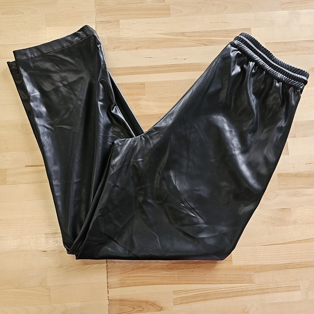 Mode of One Men's Relaxed-Fit Faux-Leather Pull-on Pants