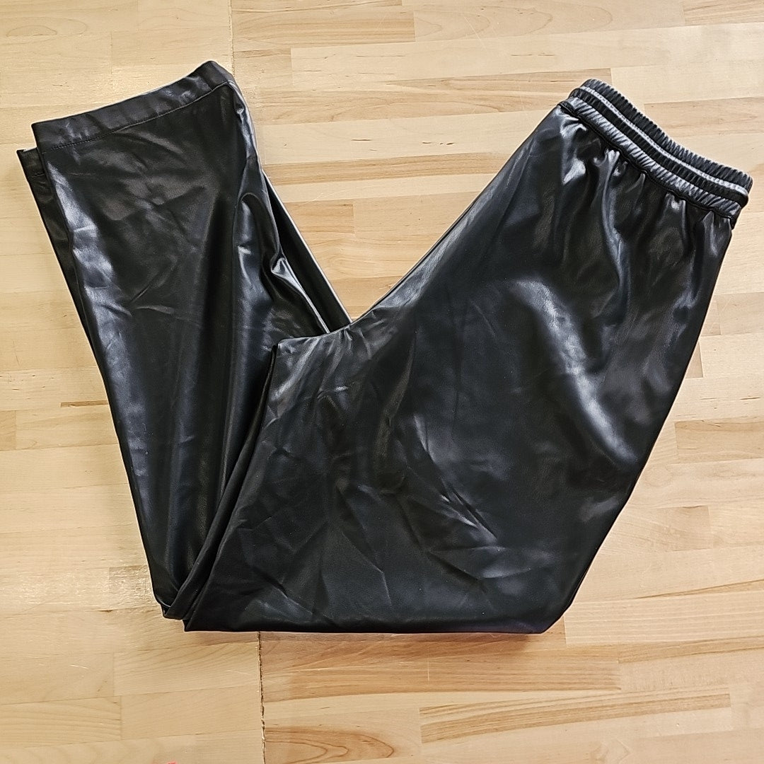 Mode of One Men's Relaxed-Fit Faux-Leather Pull-on Pants