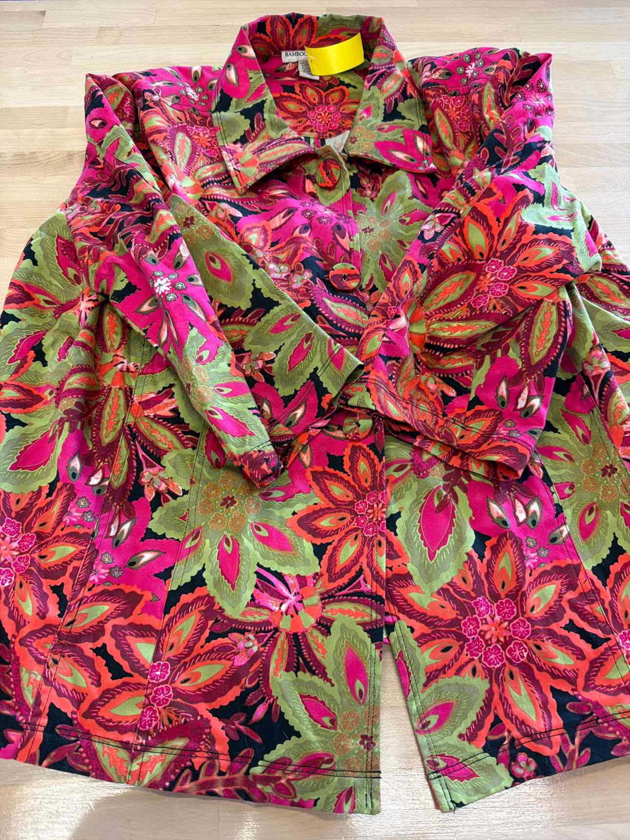 BambooTraders Size 3X Multi-Color Button Down Shirt