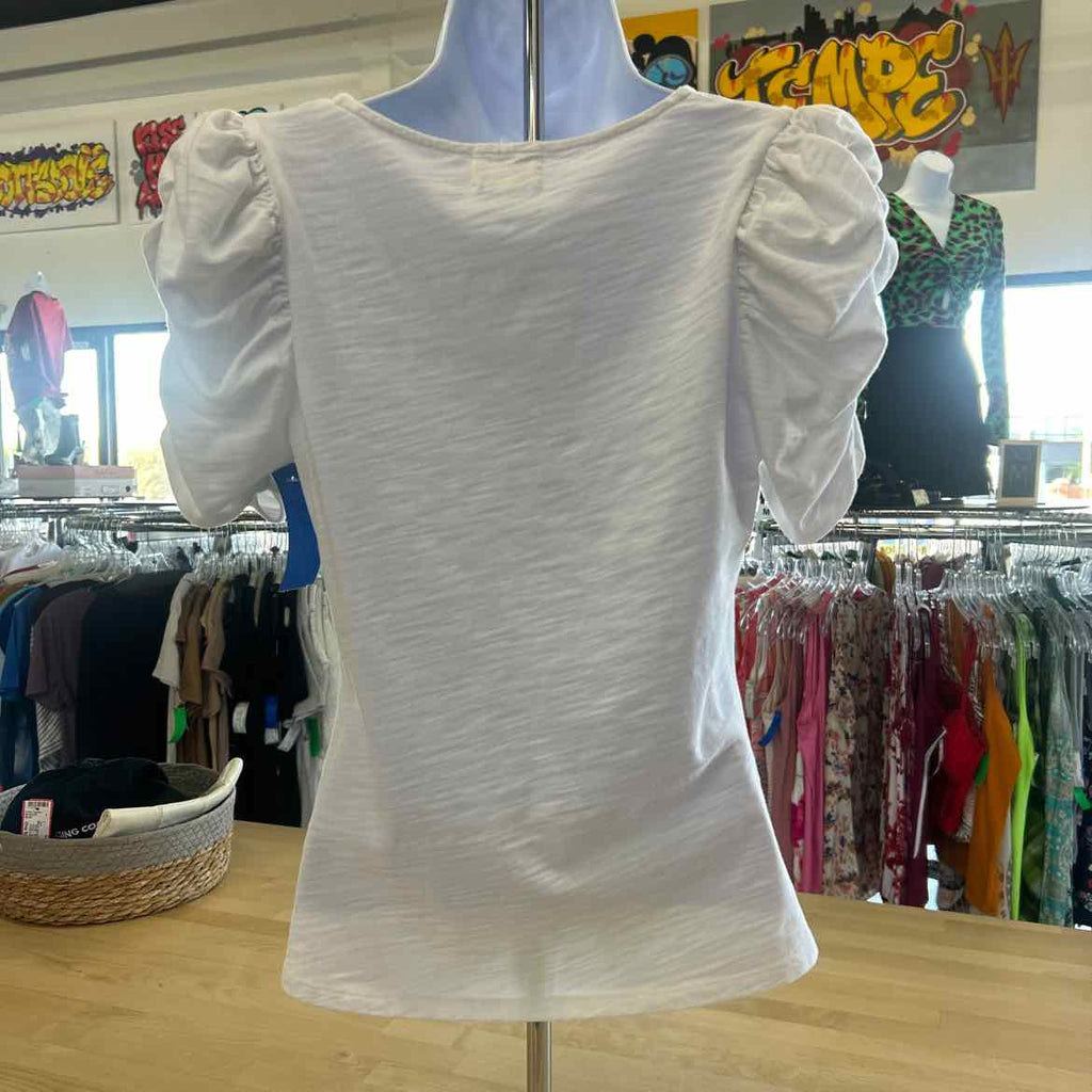 Nation Size S White Preloved Blouse SS