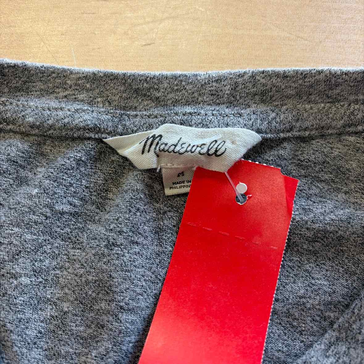 Madewell Size M Gray Used T-shirt