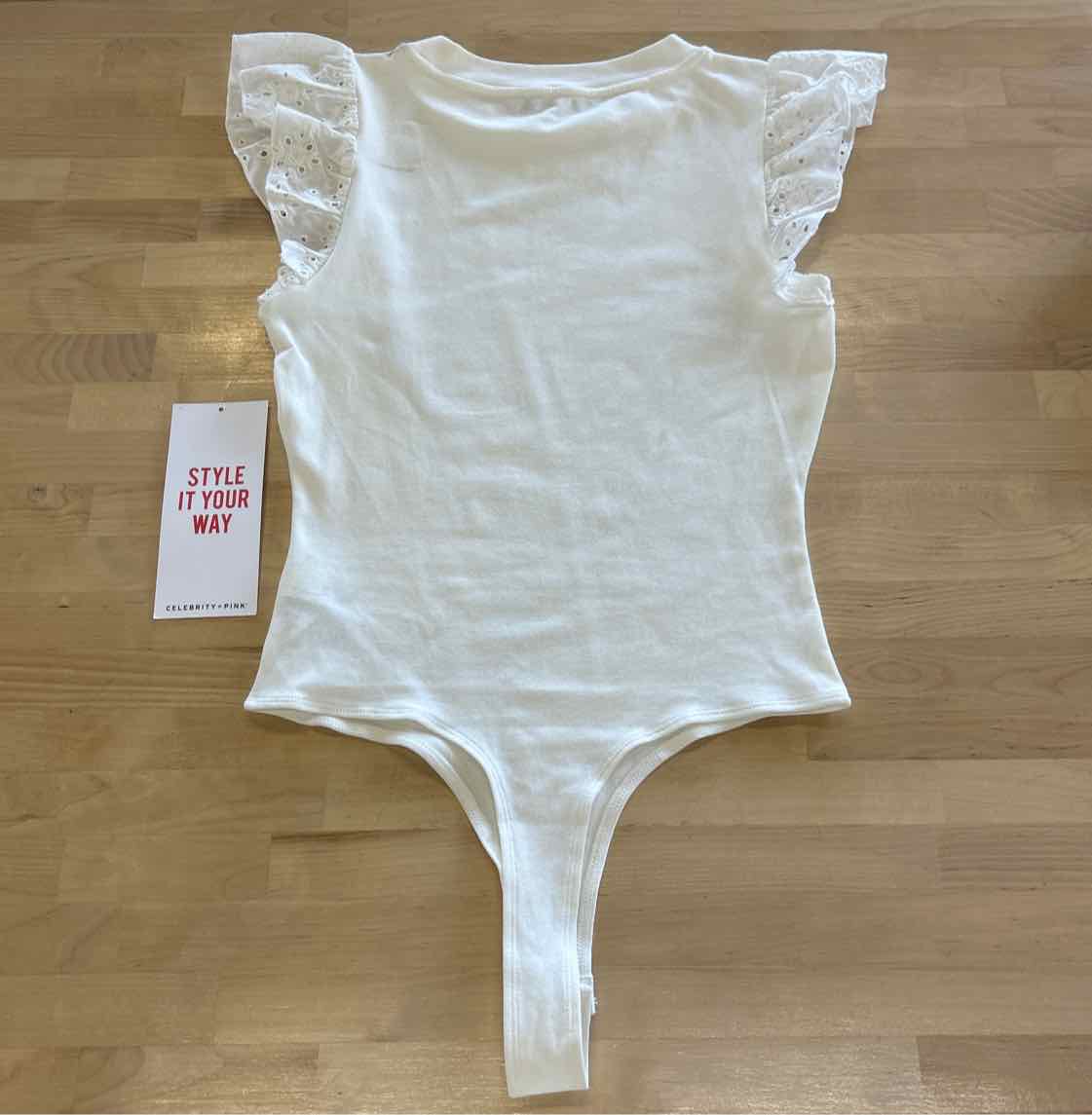 Celebrity pink Size M White Bodysuit