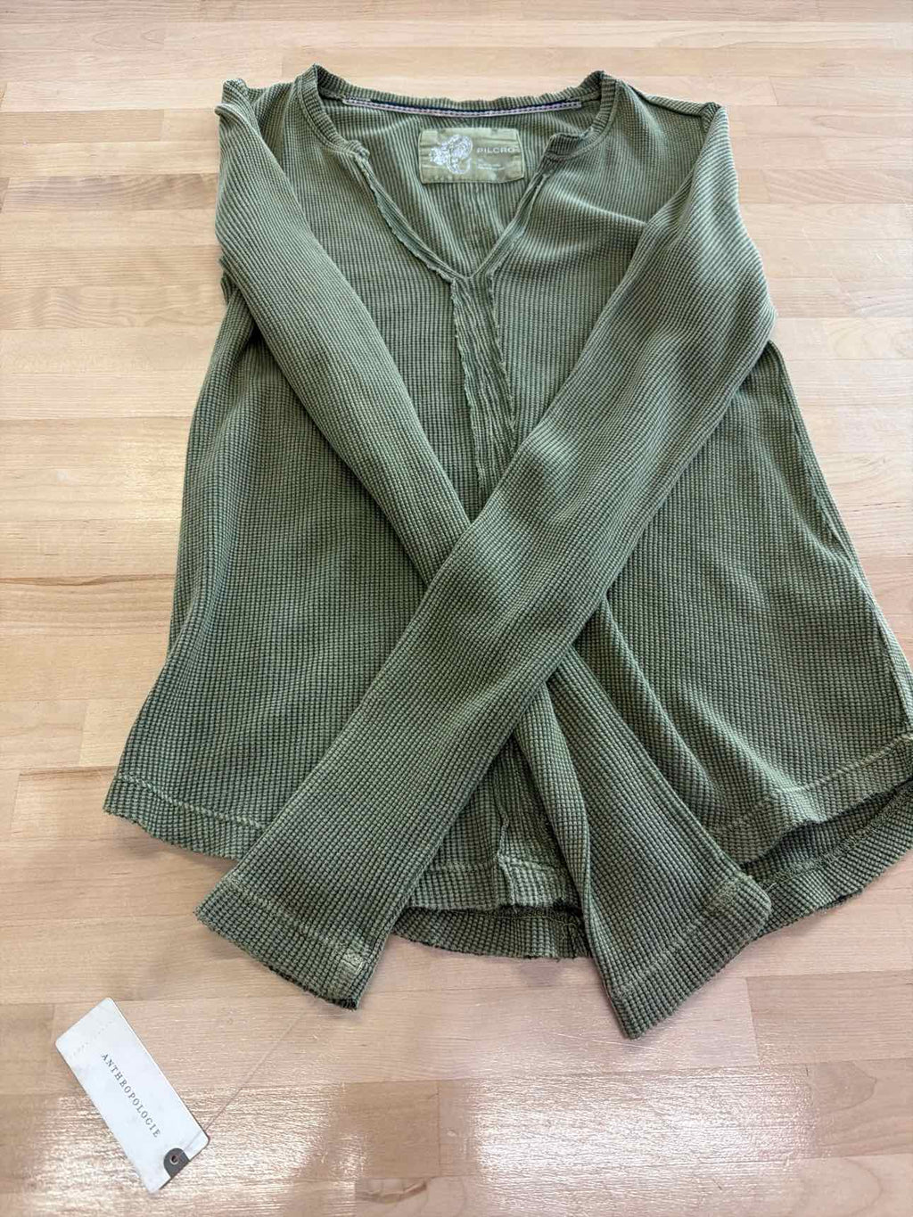 Pilcro Size XS Green Long Sleeve