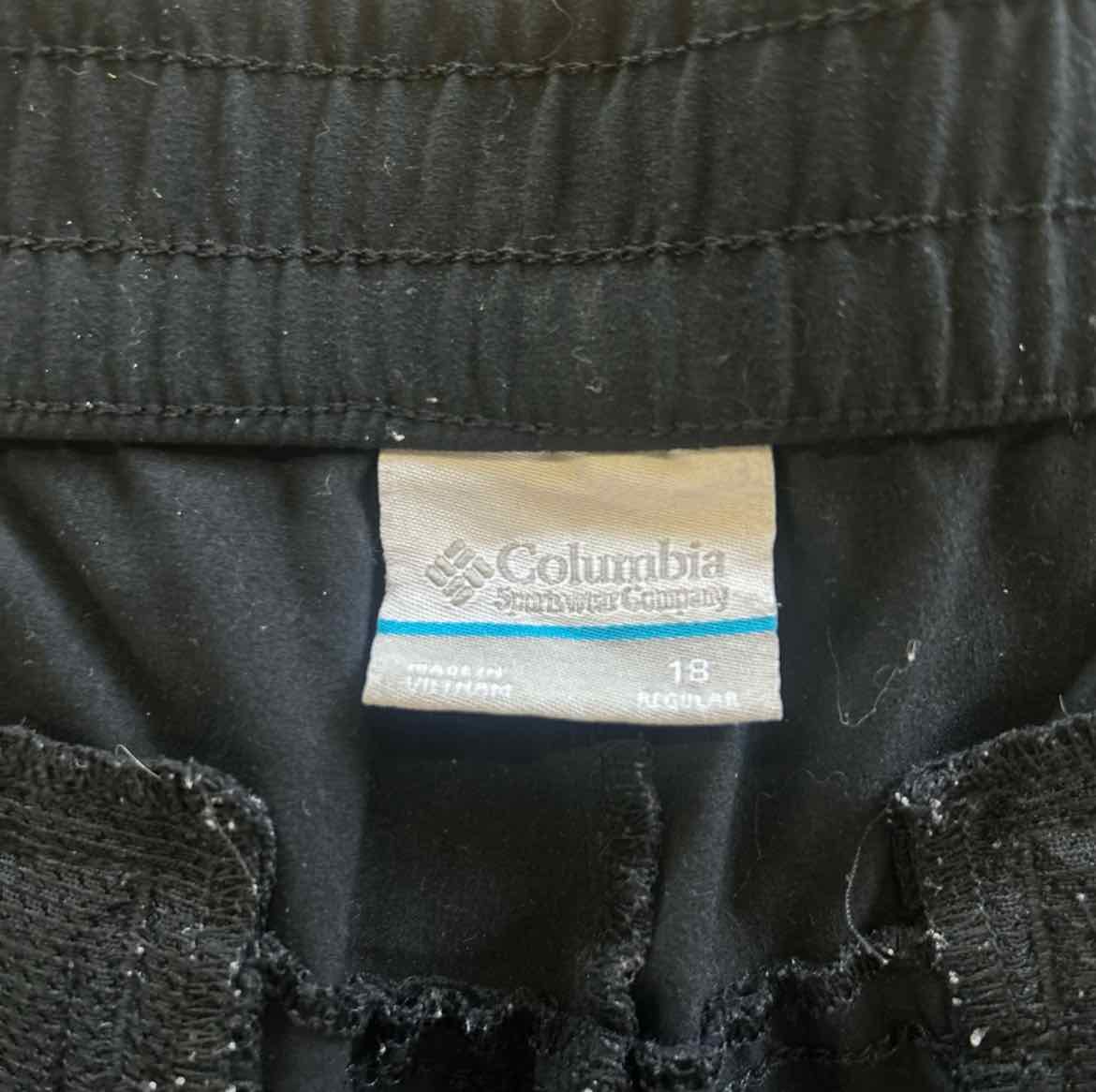 Columbia Size 18 Black Preloved Athletic Pants