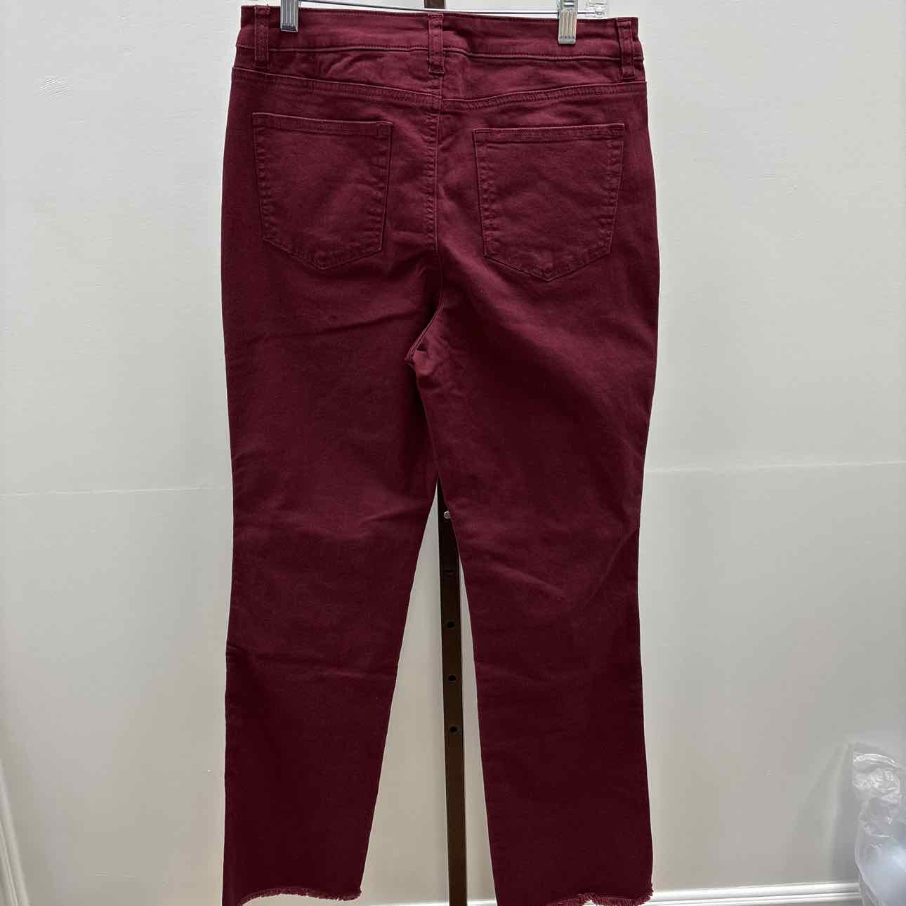 Kim Gravel Size 10 Maroon Pants