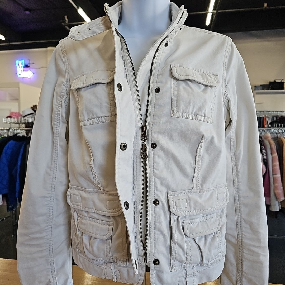 Abercrombie Size M White Jacket