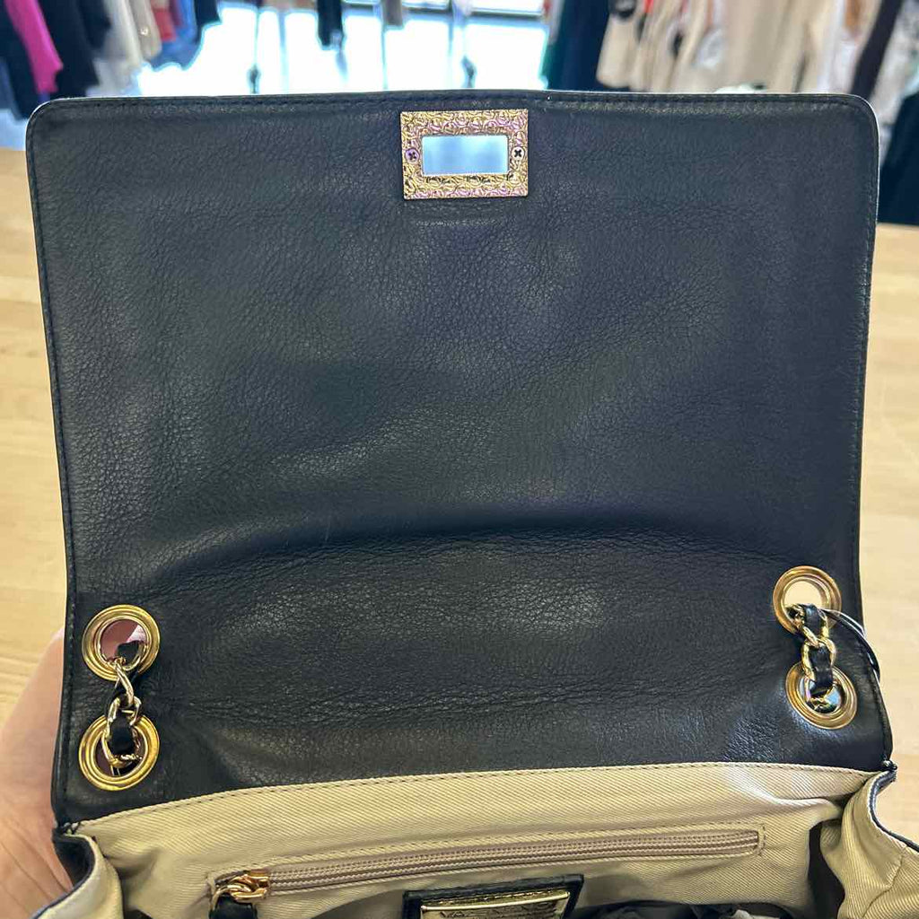 Valentino Black Leather Preloved Handbag
