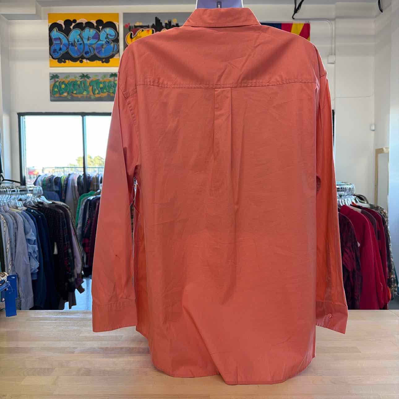 Mode of One Men's Long-Sleeve Button-Front Utility Shirt
